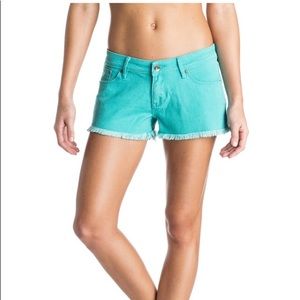Roxy Teal Beach Shorts | Size 3